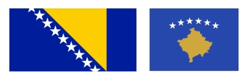 bosnia kosovo flags